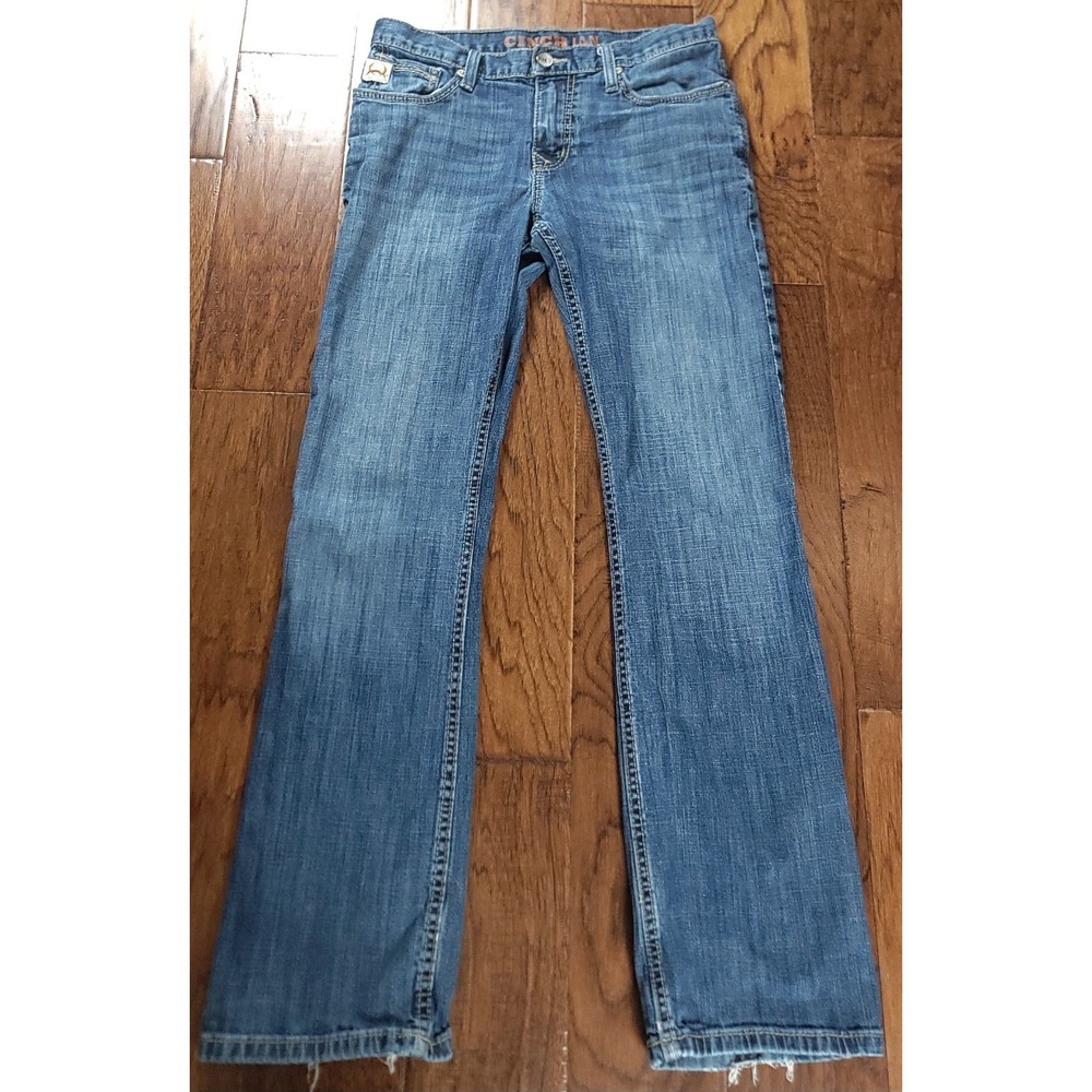 Cinch‎ Ian Women's Blue Relaxed Fit Bootcut Denim Western Rodeo Jeans Sz 30x32